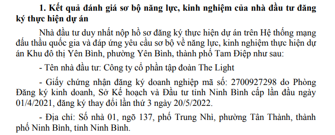 cong-ty-co-phan-tap-doan-the-light-la-nha-dau-tu-duy-nhat-nop-ho-so-dang-ky-thuc-hien-du-an-khu-do-thi-yen-binh-1674024765.png