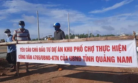 Quảng Nam: Người dân cầu cứu bị ngập do dự án Khu phố chợ Chiên Đàn