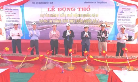 Động thổ gói thầu Dự án nâng cấp, mở rộng Quốc lộ 9 ở Quảng Trị