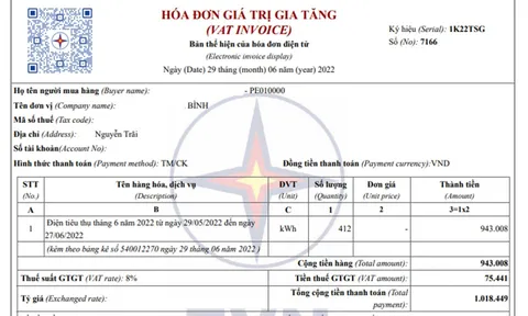 Từ 1.7: Điện lực TP.HCM thay đổi mẫu hóa đơn tiền điện