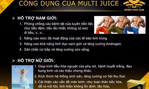 Sản phẩm của Tập đoàn Bitney được "thổi phồng" công dụng như thế nào?