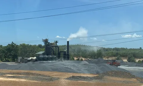 Quảng Trị: Nghi vấn Cty CP Tập đoàn Trường Thịnh thi công “chui” dự án trạm trộn bê tông