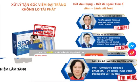 Một số website bán sản phẩm SPO ROYAL có dấu hiệu giả mạo xác nhận đăng ký của Bộ Công Thương