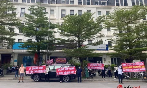 Chủ đầu tư chậm bàn giao căn hộ, không trả thu nhập theo cam kết, khách hàng kéo đến ‘vây’ trụ sở Marina Hotel