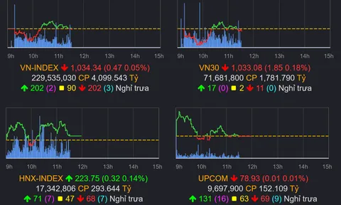 Thị trường chứng khoán (13/10): VN-Index đỏ nhẹ với thanh khoản xuống thấp