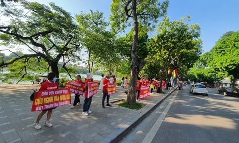 Người dân mua đất Dự án Thanh Hà Cienco 5 tiếp tục xuống đường đòi xây nhà... trên đất của mình