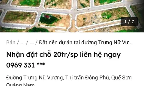 Quảng Nam: Chấn chỉnh hoạt động đầu tư, kinh doanh đất nền dự án chợ Đông Phú
