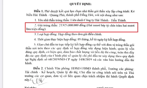 Công ty TNHH Xây dựng và Thương mại Hải Thành có gian lận để trúng gói thầu gần 90 tỷ đồng?
