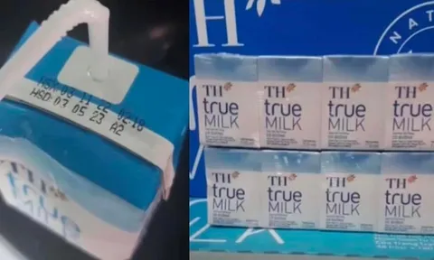 Sữa tươi TH TRUE MILK mới sản xuất đã có hiện tượng chua đắng