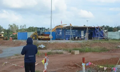 Chưa có đủ giấy phép, Đất Xanh Quảng Ngãi vẫn san lấp ruộng lúa làm dự án bất động sản