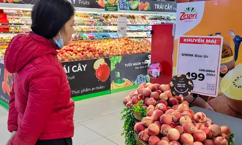 Trái cây, thực phẩm ngoại ồ ạt về Việt Nam ‘đón’ Tết