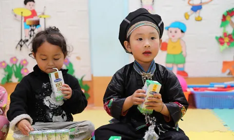 11 năm Vinamilk và Quỹ sữa Vươn cao Việt Nam trao tặng 94.000 ly sữa cho trẻ em khó khăn Hà Giang