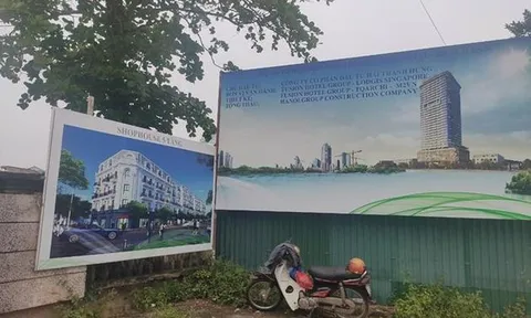 Tổ hợp Nhà phố thương mại Shophouse, chưa được giao đất đã ồ ạt thi công