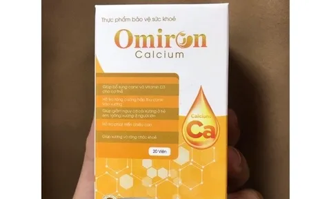 Sản phẩm Omiron Calcium 'thổi phồng' công dụng, đơn vị nào chịu trách nhiệm?