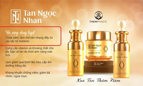 Bộ sản phẩm Tán Ngọc Nhan của Công ty THEMPHACO quảng cáo như thuốc, ‘nhập nhèm’ tên gọi?