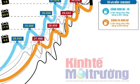 [Infographis] Giá xăng dầu và những lần liên tiếp lập đỉnh