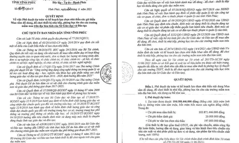 Nhiều điểm “lạ” trong đấu thầu mua sắm tại Sở Giáo dục và Đào tạo tỉnh Vĩnh Phúc