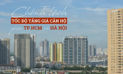 Chênh lệch tốc độ tăng giá căn hộ giữa TP.HCM và Hà Nội