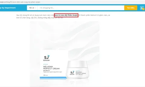 Sẽ kiểm tra việc quảng cáo của Công ty mỹ phẩm Soojin dễ gây nhầm lẫn