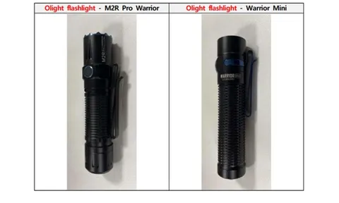 Đèn pin M2R Pro Warrior và Warrior Mini có khả năng gây mất an toàn cho người tiêu dùng