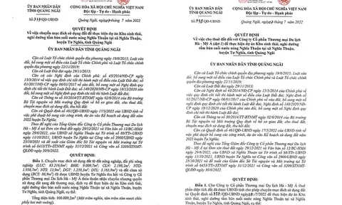 Quảng Ngãi: Dự án khu du lịch của Hà - Mỹ Á có đang được "ưu ái"?