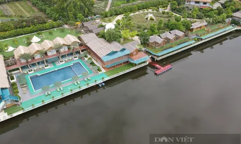 Vườn sinh thái Phúc Thọ Hoa Bay vi phạm hành lang thoát lũ sông Đáy, nhiều năm không bị xử lý