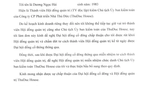 Thuduc House lại có biến động nhân sự