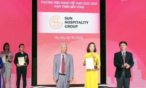 Sun Hospitality Group lần đầu tiên đạt giải thưởng Thương hiệu mạnh - Phát triển bền vững 2023