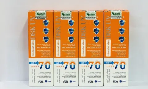 Thu hồi khẩn cấp hai sản phẩm mỹ phẩm không đạt chuẩn: Sữa chống nắng DSK UV và Nước rửa tay SA.AD 