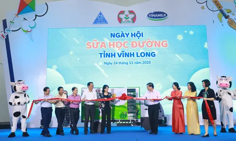 Hơn 46.300 trẻ Vĩnh Long thụ hưởng sữa học đường năm học 2020-2021