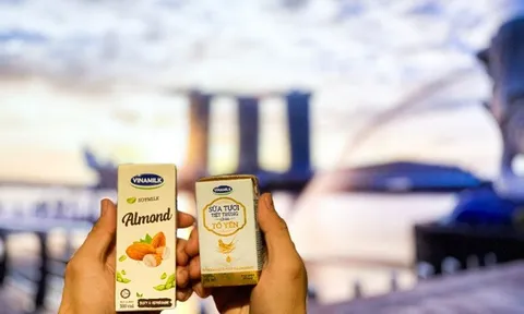 Sữa tươi chứa tổ yến của Vinamilk xuất ngoại sang đảo quốc sư tử