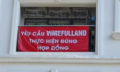 Hàng trăm khách hàng của VIMEFULLAND phản đối việc thu tiền bán căn hộ ngoài hợp đồng