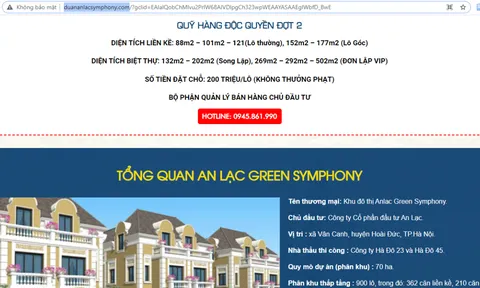Vừa bị phạt 40 triệu đồng do xây dựng không phép, dự án An Lạc Green Symphony vẫn tiếp tục bán “lúa non”?