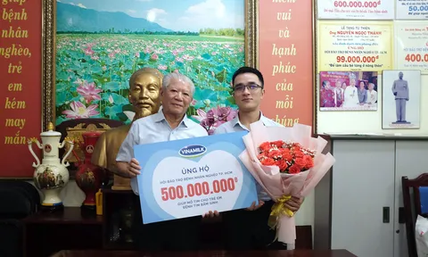 Hơn 1.200 bệnh nhân nghèo đã được Vinamilk hỗ trợ phẫu thuật tim và mắt