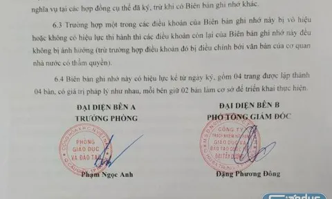 Trưởng phòng Giáo dục Cầu Giấy cho Atlantic dạy song bằng không cần đấu thầu?