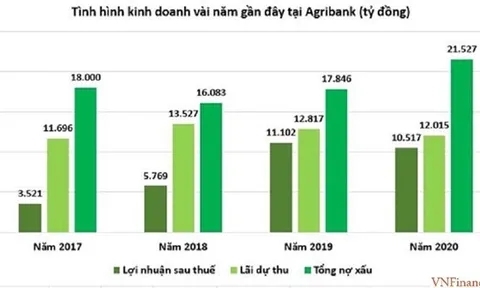 Agribank: Lãi dự thu cao hơn cả lợi nhuận, nợ xấu cao nhất nhì hệ thống