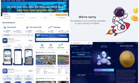 MeeyLand xây dựng sàn giao dịch bất động sản online trên website chưa được cấp phép