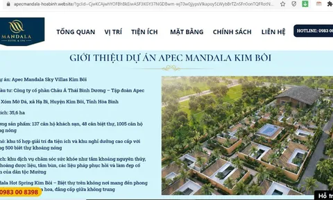 UBND tỉnh Hòa Bình chỉ đạo làm rõ thông tin "Tập đoàn Apec có lừa dối khách hàng?"