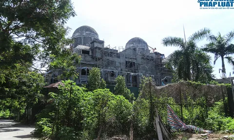 Cận cảnh toà lâu đài của đại gia Trần Phúc Dương ngang nhiên phá vỡ quy hoạch Khu đô thị Cầu Bươu