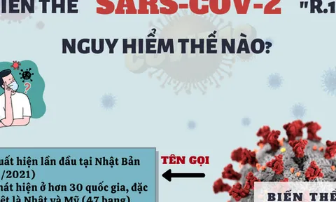 [Infographic] Biến thể R.1 mới có khả năng kháng vaccine COVID-19