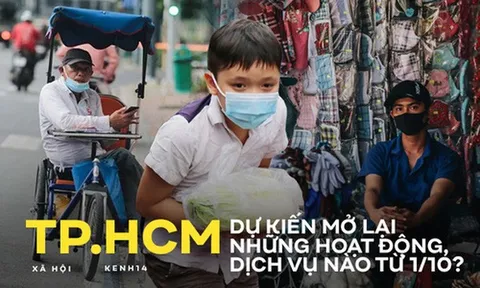 INFOGRAPHIC: TP.HCM dự kiến mở lại những hoạt động, dịch vụ nào từ 1/10?