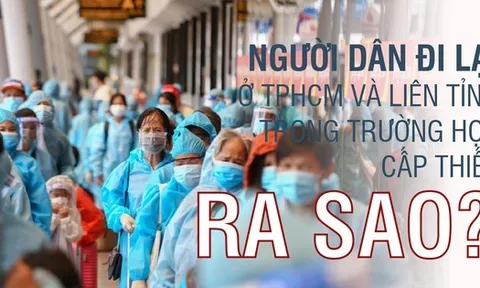 Người dân đi lại ở TPHCM và liên tỉnh trong trường hợp cấp thiết ra sao?