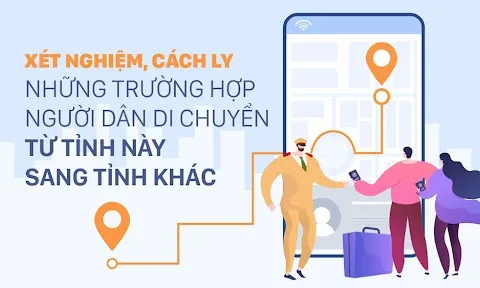 Infographic: Người dân di chuyển từ tỉnh này sang tỉnh khác đã tiêm vaccine có cần xét nghiệm, cách ly?