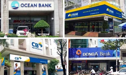 Số phận 4 ngân hàng trong diện tái cơ cấu đặc biệt hiện như thế nào?