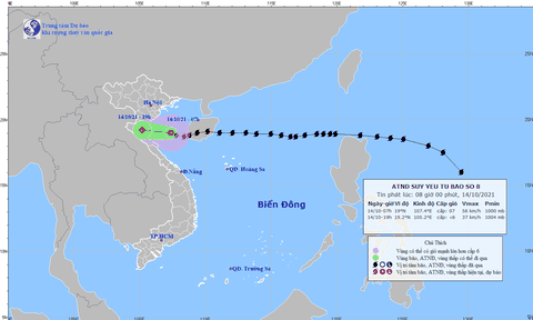 Áp thấp nhiệt đới suy yếu trước khi đổ bộ vào khu vực Thanh Hóa, Nghệ An