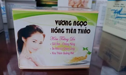 Giấy phép hết hạn vẫn cố tình sản xuất mỹ phẩm 'Vương Ngọc- Hồng tiên thảo'