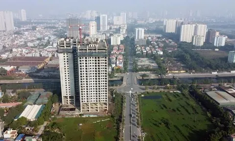 Cận cảnh 'khối bê tông' 25 tầng bỏ hoang giữa 'đất vàng' phía nam Hà Nội của Tincom Group