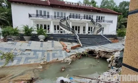 Thay đổi cống thoát nước, Resort Hoàng Gia khiến cả khu phố bị ngập nặng