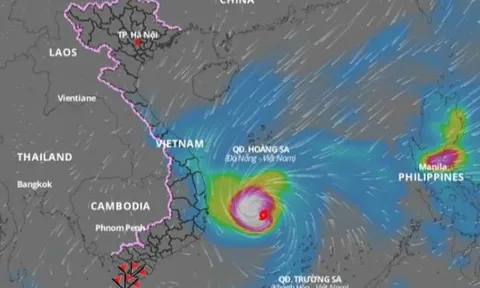 Bão số 9 giật trên cấp 17, cách Bình Định - Phú Yên khoảng 270km