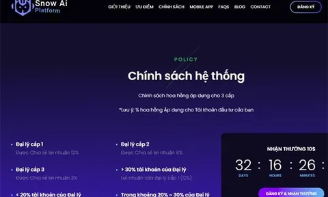 Cảnh báo đa cấp kiểu Ponzi, 'Robot AI'
